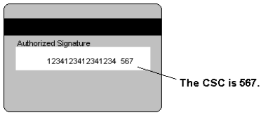 Image of CSC for non-American Express